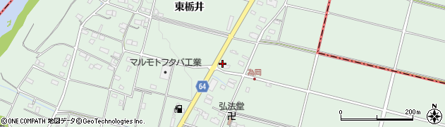 岐阜県美濃加茂市下米田町（為岡）周辺の地図