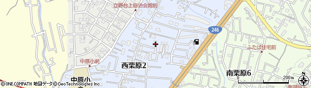 神奈川県座間市西栗原周辺の地図