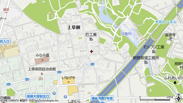 〒242-0029 神奈川県大和市上草柳の地図