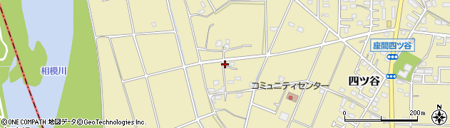 神奈川県座間市四ツ谷周辺の地図