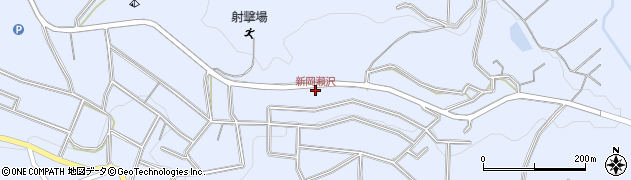 新岡瀬沢周辺の地図