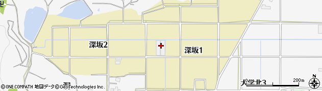 岐阜県岐阜市深坂周辺の地図