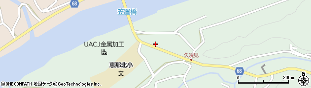 山中公民館周辺の地図