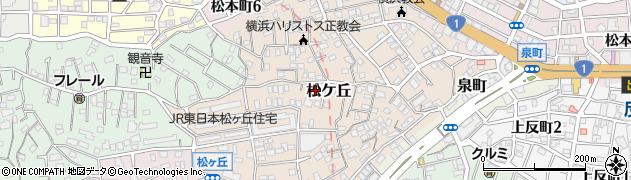 神奈川県横浜市神奈川区松ケ丘57周辺の地図