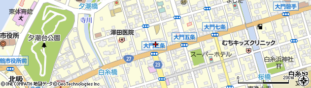 ほくとしんきん東舞鶴中央支店周辺の地図