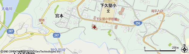 飯田市下久堅自治振興センター周辺の地図