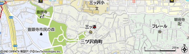 神奈川県横浜市神奈川区三ツ沢南町18周辺の地図