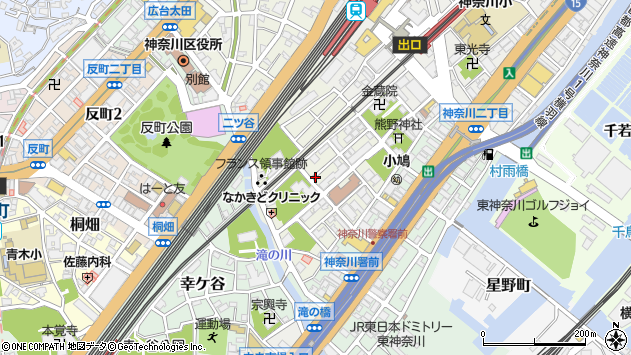 〒221-0046 神奈川県横浜市神奈川区神奈川本町の地図