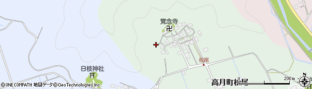 滋賀県長浜市高月町松尾周辺の地図