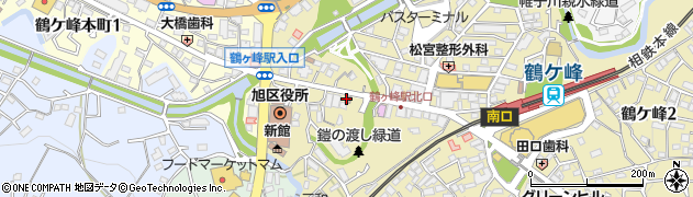 鶴ヶ峯駅前郵便局 ＡＴＭ周辺の地図