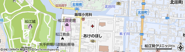 松江地方検察庁周辺の地図