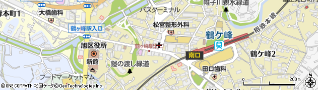 ビッグエコー BIG ECHO 鶴ヶ峰店周辺の地図