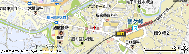 モスバーガー鶴ヶ峰店周辺の地図