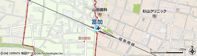 富加駅周辺の地図
