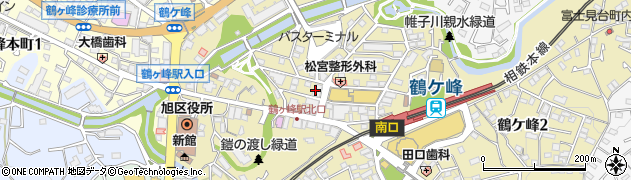 横浜信用金庫鶴ケ峰支店周辺の地図