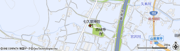 七久里神社周辺の地図