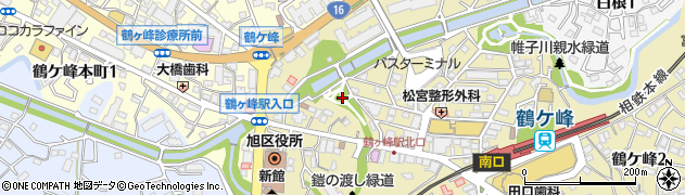 鶴ヶ峰公園周辺の地図