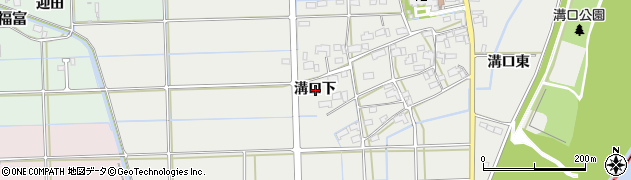 岐阜県岐阜市溝口下周辺の地図