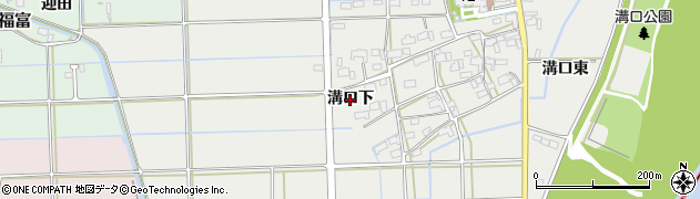 岐阜県岐阜市溝口（下）周辺の地図