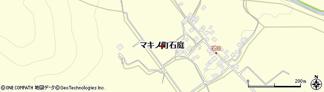 滋賀県高島市マキノ町石庭周辺の地図