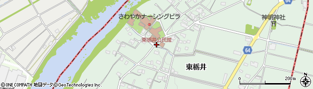 東栃井公民館周辺の地図