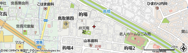 鳥取県鳥取市的場周辺の地図