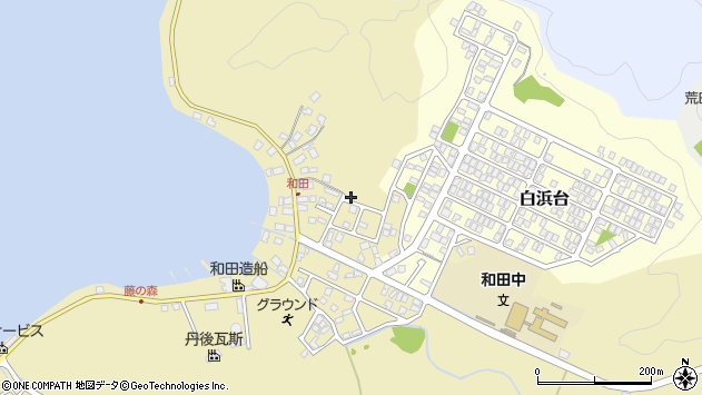 〒625-0085 京都府舞鶴市和田の地図