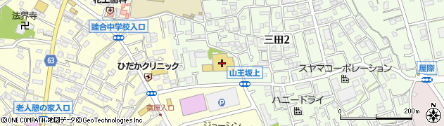 いなげや厚木三田店周辺の地図