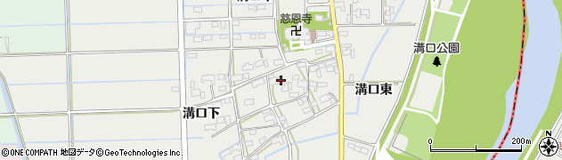 岐阜県岐阜市溝口下110周辺の地図