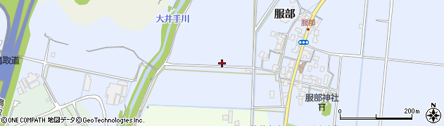 鳥取県鳥取市服部周辺の地図