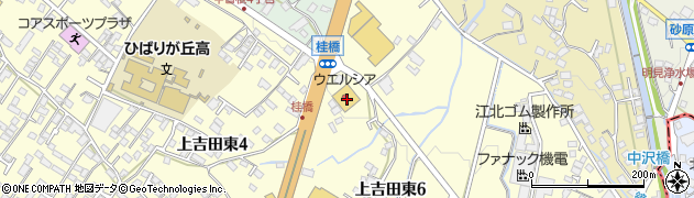 ウエルシア薬局　富士吉田店周辺の地図
