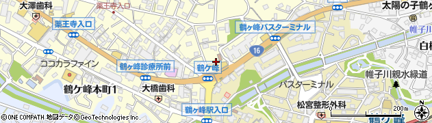 神奈川県横浜市旭区鶴ケ峰本町2丁目43周辺の地図