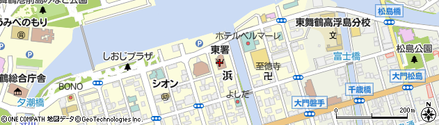 舞鶴市消防本部東消防署周辺の地図