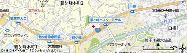 神奈川県横浜市旭区鶴ケ峰本町2丁目44周辺の地図