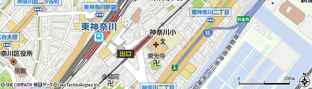 横浜市立神奈川小学校周辺の地図