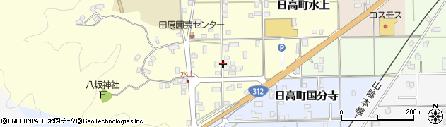兵庫県豊岡市日高町水上周辺の地図