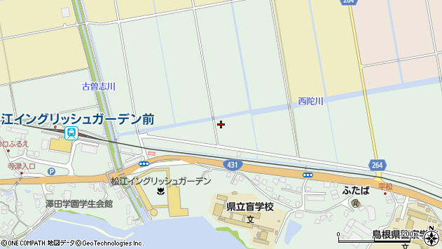 〒690-0122 島根県松江市西浜佐陀町の地図