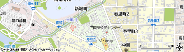 岐阜県関市寿町1丁目周辺の地図