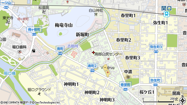 〒501-3908 岐阜県関市寿町の地図