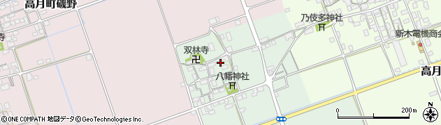 滋賀県長浜市高月町西物部周辺の地図