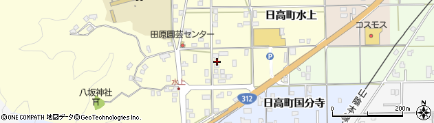 兵庫県豊岡市日高町水上56周辺の地図
