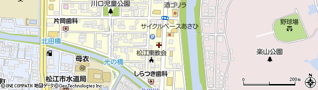 丸亀製麺 松江学園店周辺の地図