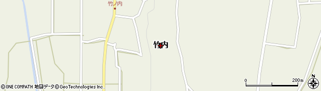 鳥取県琴浦町（東伯郡）竹内周辺の地図