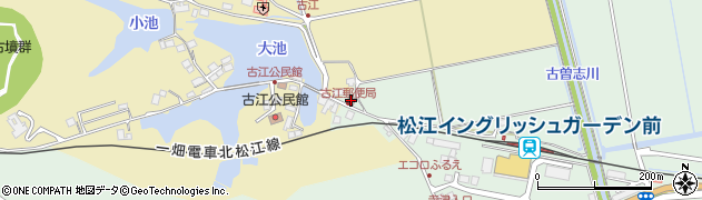 古江郵便局 ＡＴＭ周辺の地図