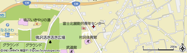 鳴沢村農協野菜集出荷所周辺の地図