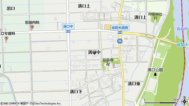 〒501-2556 岐阜県岐阜市溝口中の地図
