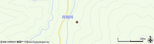 岸田川周辺の地図
