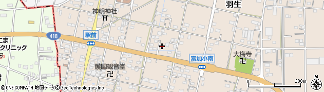 岐阜県加茂郡富加町羽生1408周辺の地図