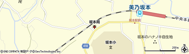 坂本郵便局周辺の地図