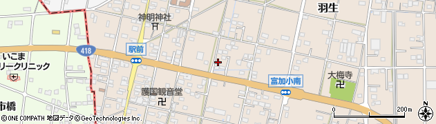 岐阜県加茂郡富加町羽生1407周辺の地図